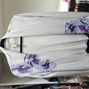 Chico’s Delaney Floral Reece Cardigan
